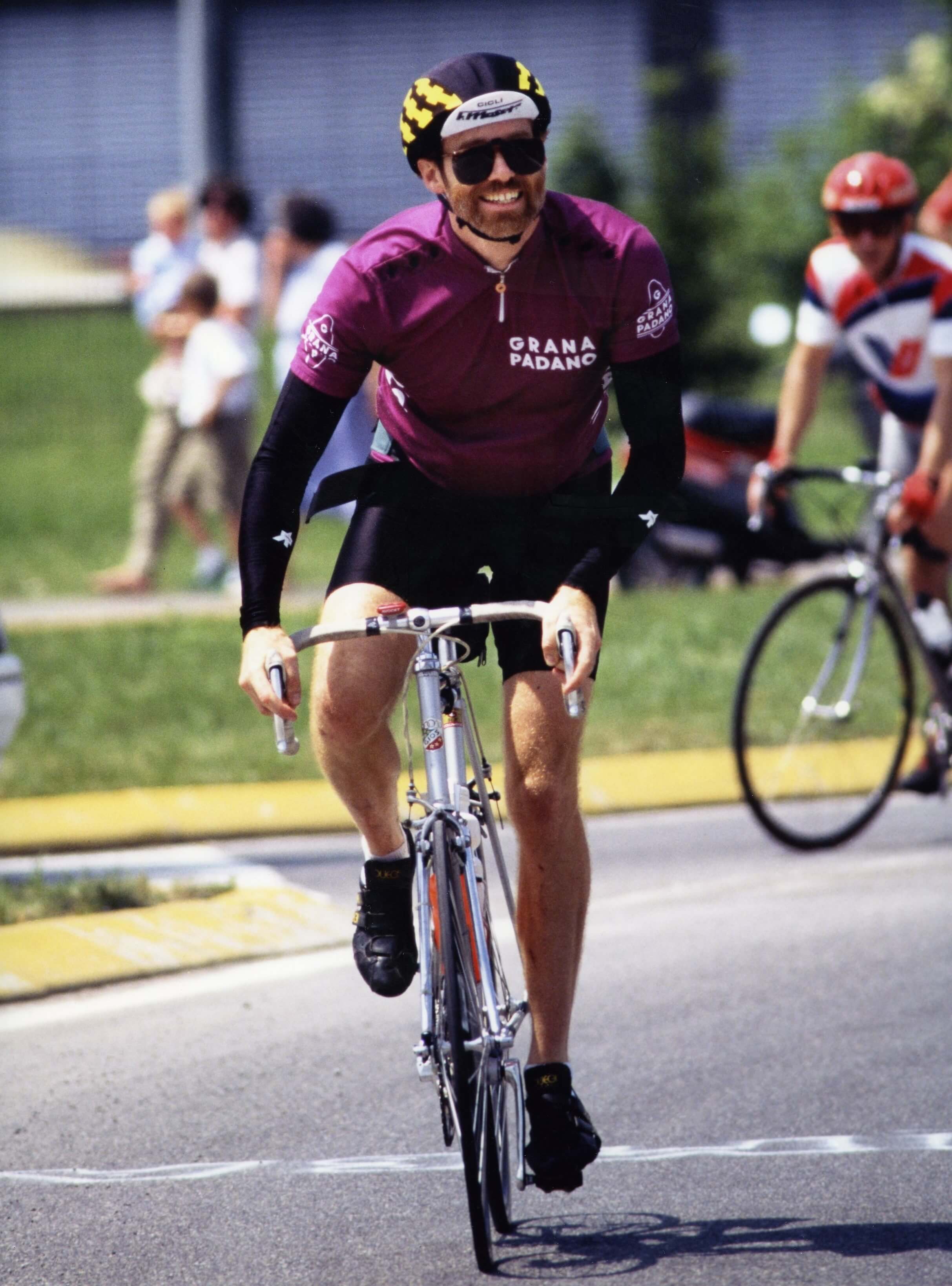 Clark on a bike tour