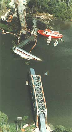 bridge collapse in the Big Bayou Canot
