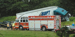 Pennsylvania Truck Accident scene