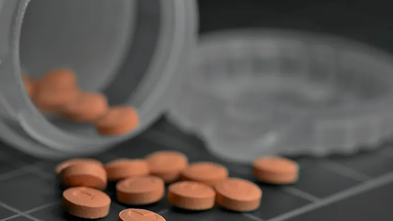 A medicine in a bottle